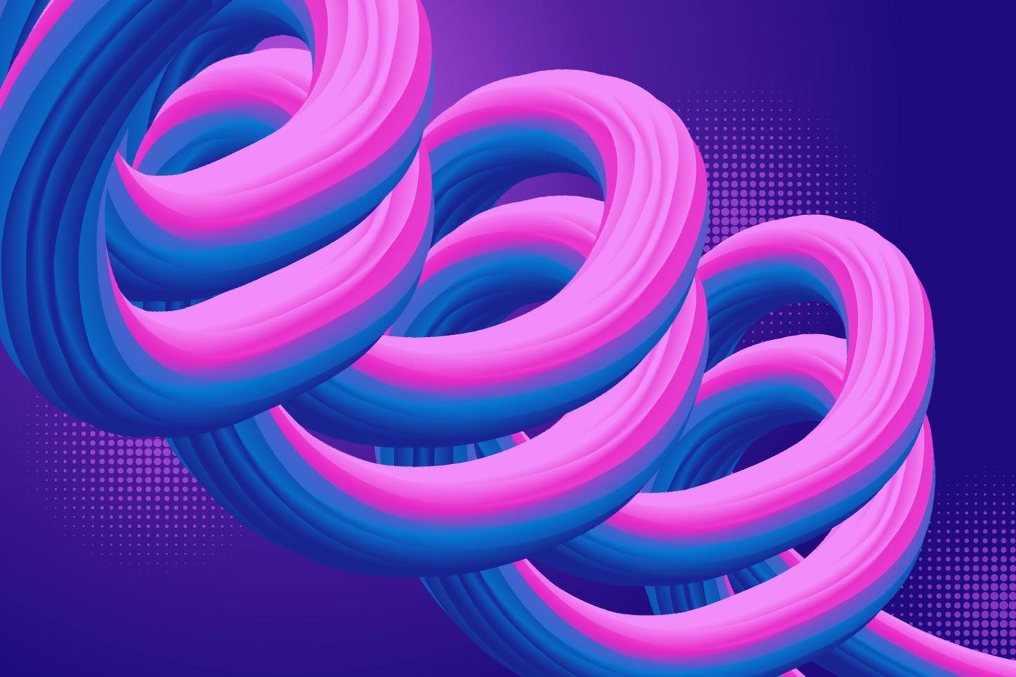 abstrakt vågig flytande bakgrund mjuk gradient rosa och blå vektor