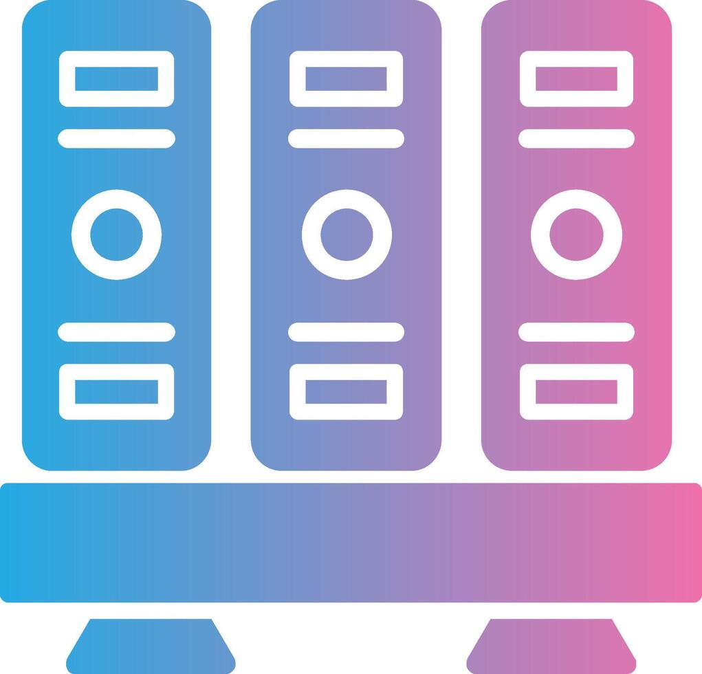 Mappe Glyphe Gradient Symbol Design vektor