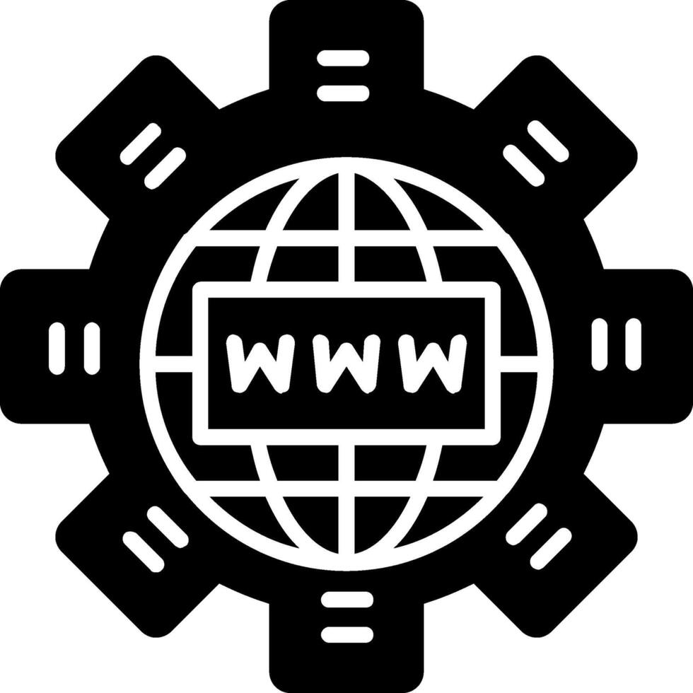 Internet Glyphe Symbol Design vektor