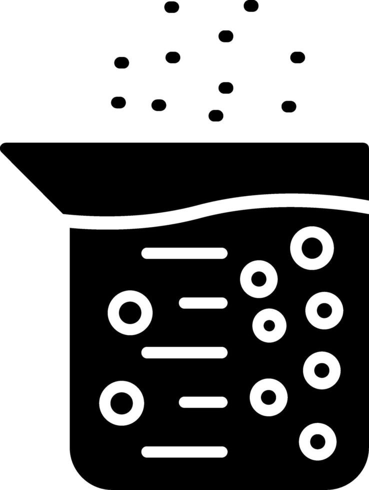 Flaschen-Glyphen-Icon-Design vektor