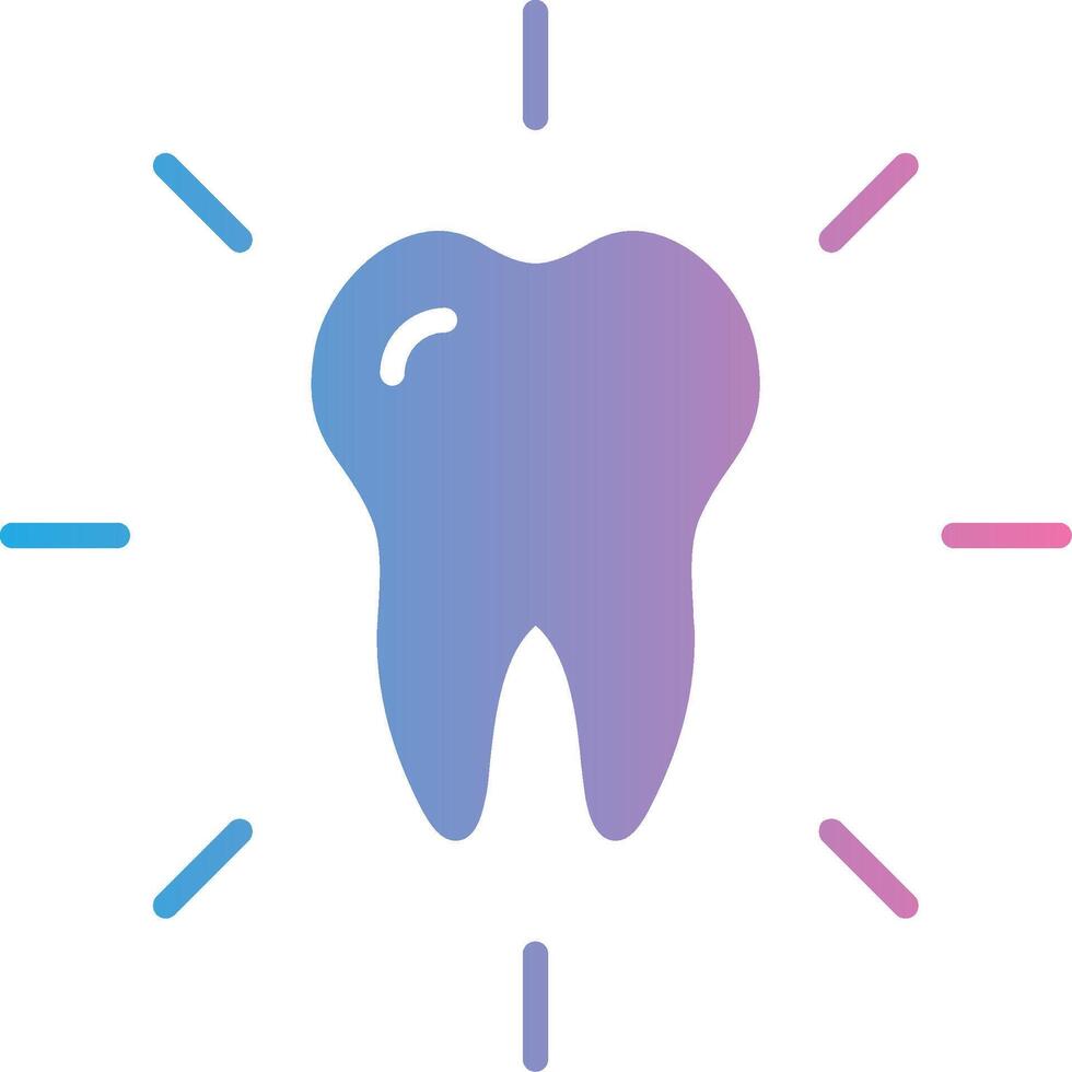 Dental Pflege Glyphe Gradient Symbol Design vektor