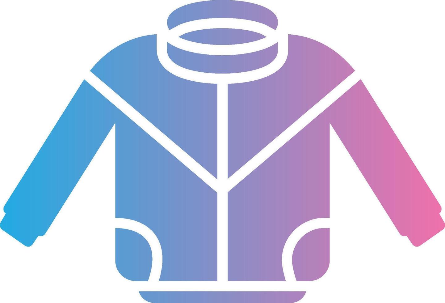 Jacke Glyphe Gradient Symbol Design vektor