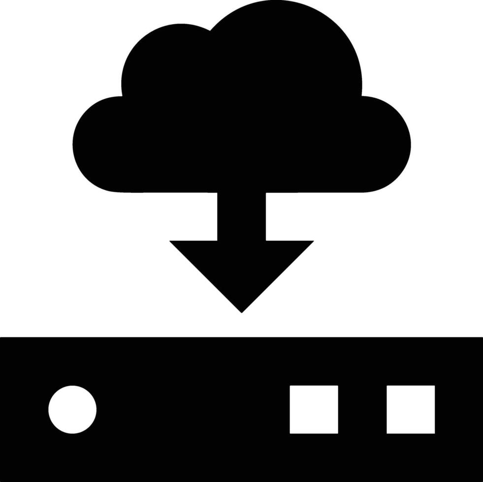 data lagring ikon symbol bild för databas illustration vektor