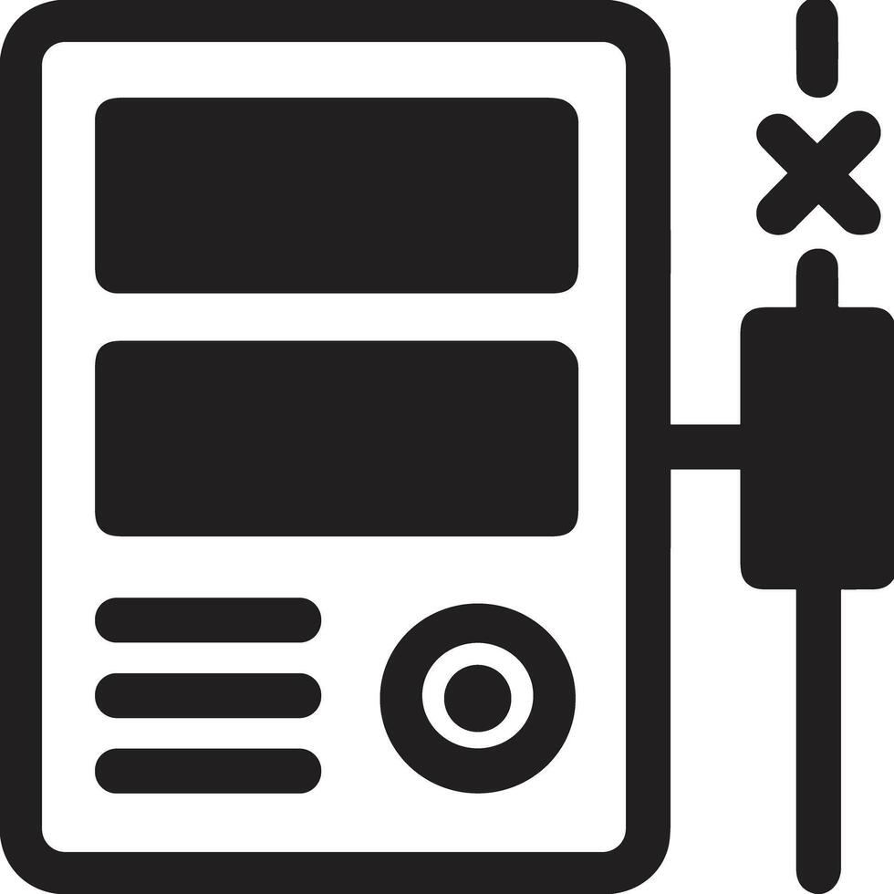 data lagring ikon symbol bild för databas illustration vektor