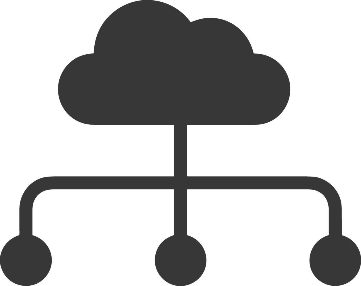 data lagring ikon symbol bild för databas illustration vektor