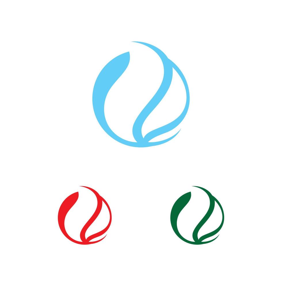 blaues Wassertropfen-Logo-Symbol-Vektor-Design vektor