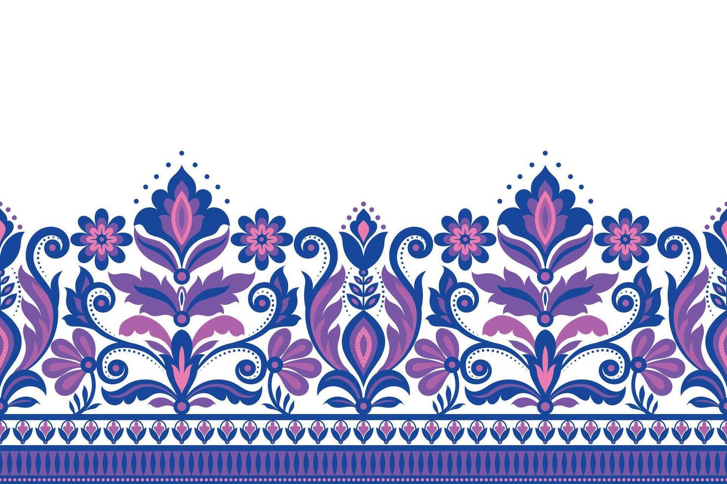 damast- sömlös bakgrund geometrisk etnisk orientalisk ikat sömlös mönster traditionell design för bakgrund, matta, tapet, Kläder, omslag, batik, tyg, illustration broderi stil. vektor