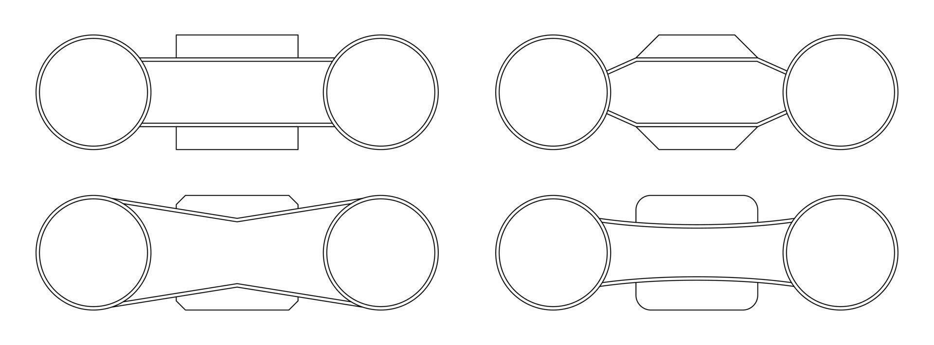 gegen Symbol Satz. Linie Design auf Weiß Hintergrund. vs. Vorlage zum Poster, Banner, Sozial Medien, Netz. vektor