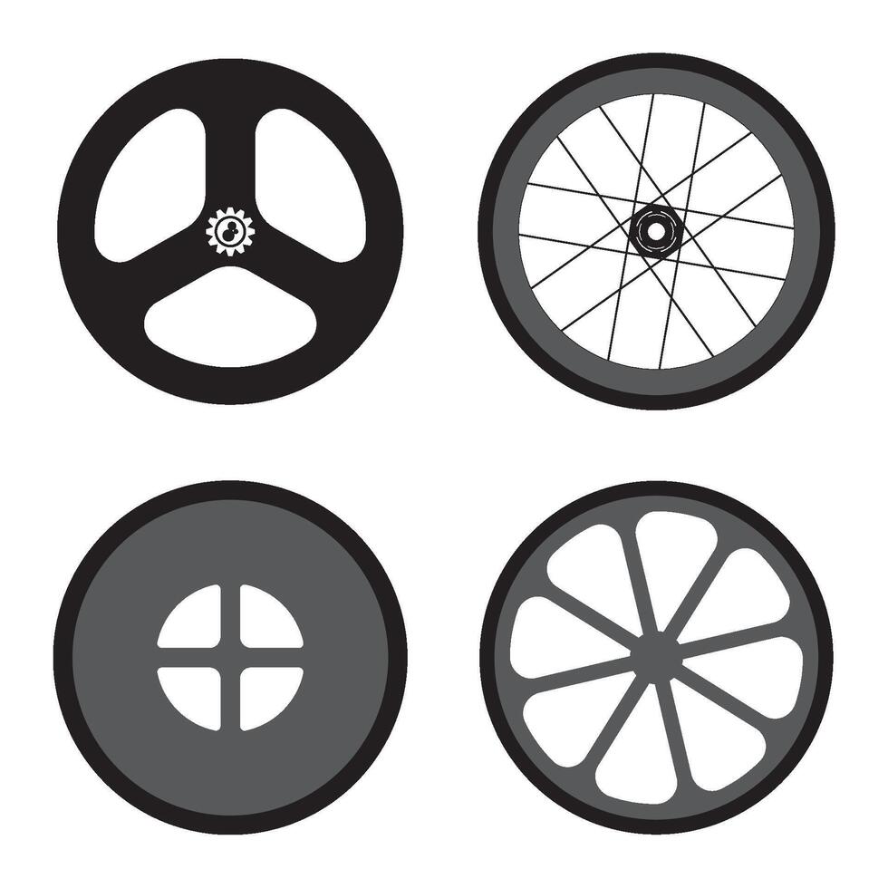 fixie hjul ikon vektor