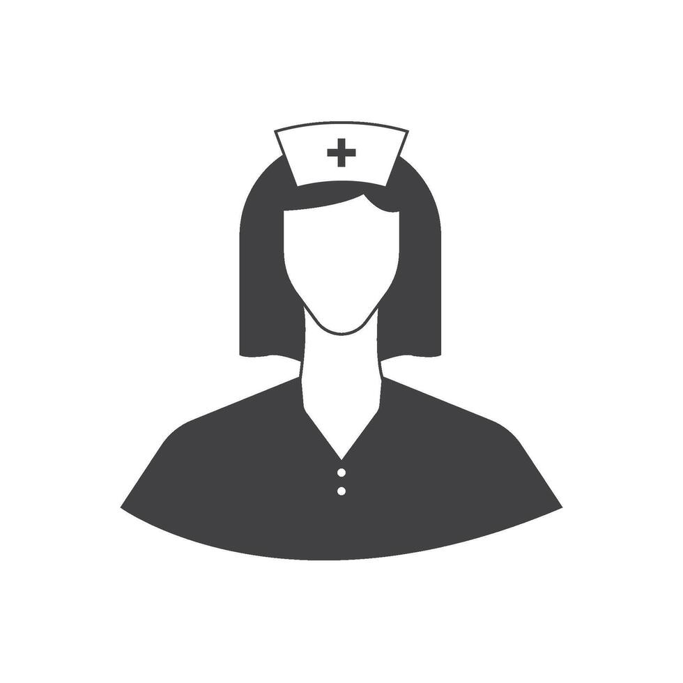 sjuksköterska ikon design vektor