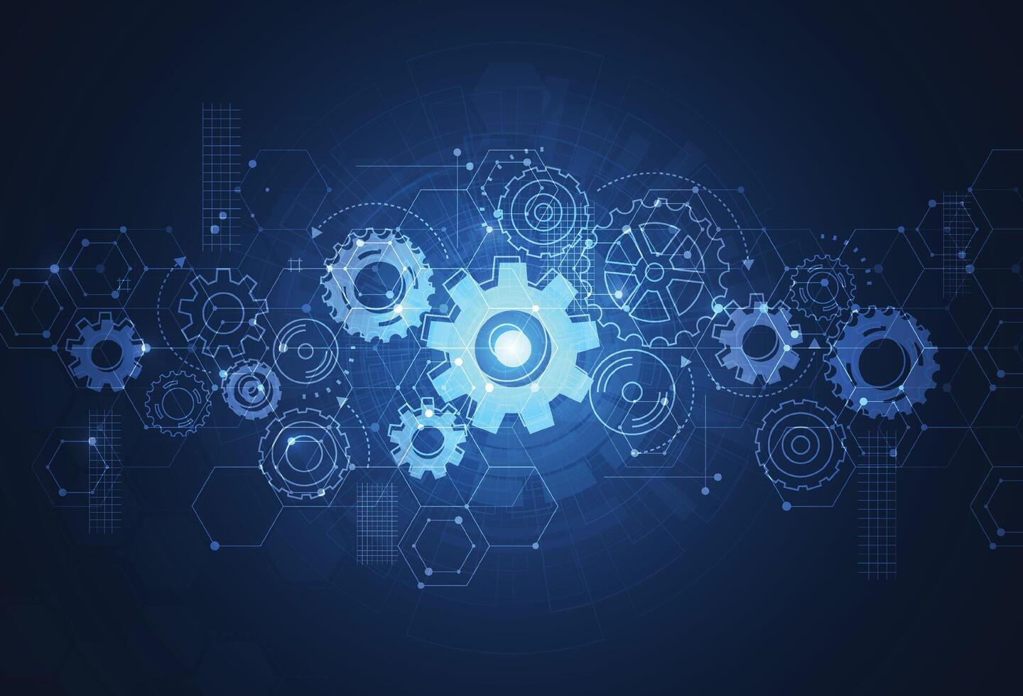 abstrakt Ausrüstung Rad Mechanismus Hintergrund. Maschine Technologie. Illustration vektor