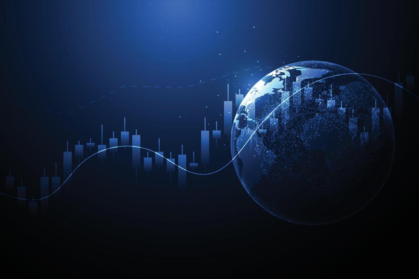 Geschäft Kerze Stock Graph Diagramm von Lager Markt Investition Handel auf Weiß Hintergrund Design. bullisch Punkt, Trend von Graph. Illustration vektor