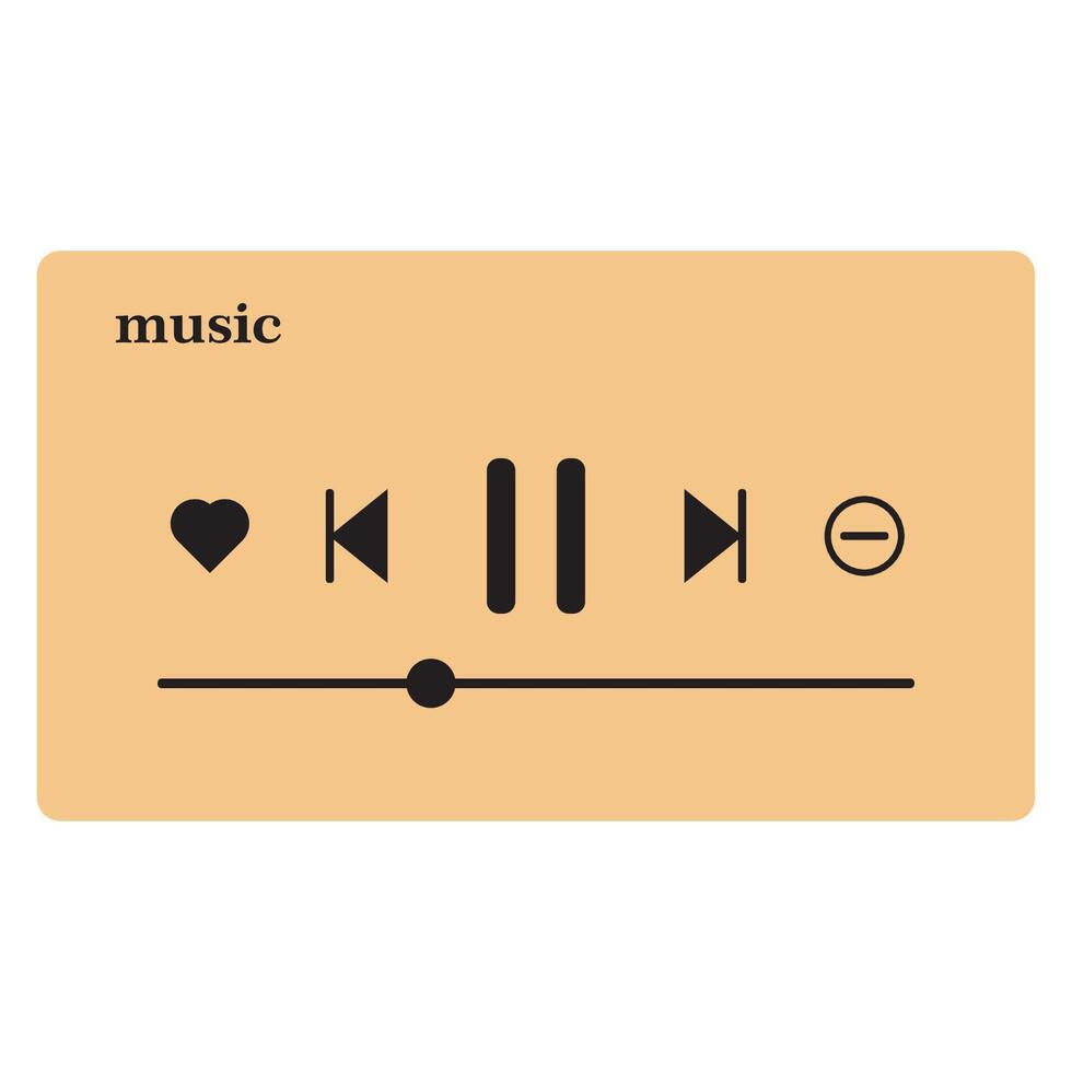 Musik- Wiedergabeliste Symbol Design vektor
