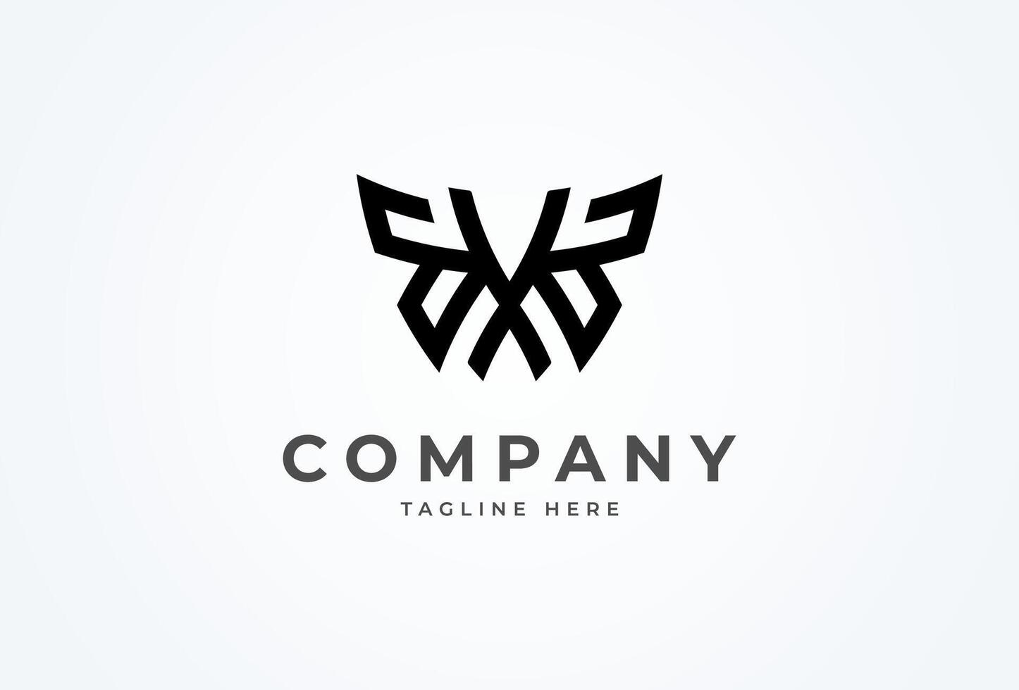 Initiale x Schmetterling Logo, modern und minimalistisch Brief x und Schmetterling Flügel Kombination, eben Design Logo Inspiration, Illustration vektor