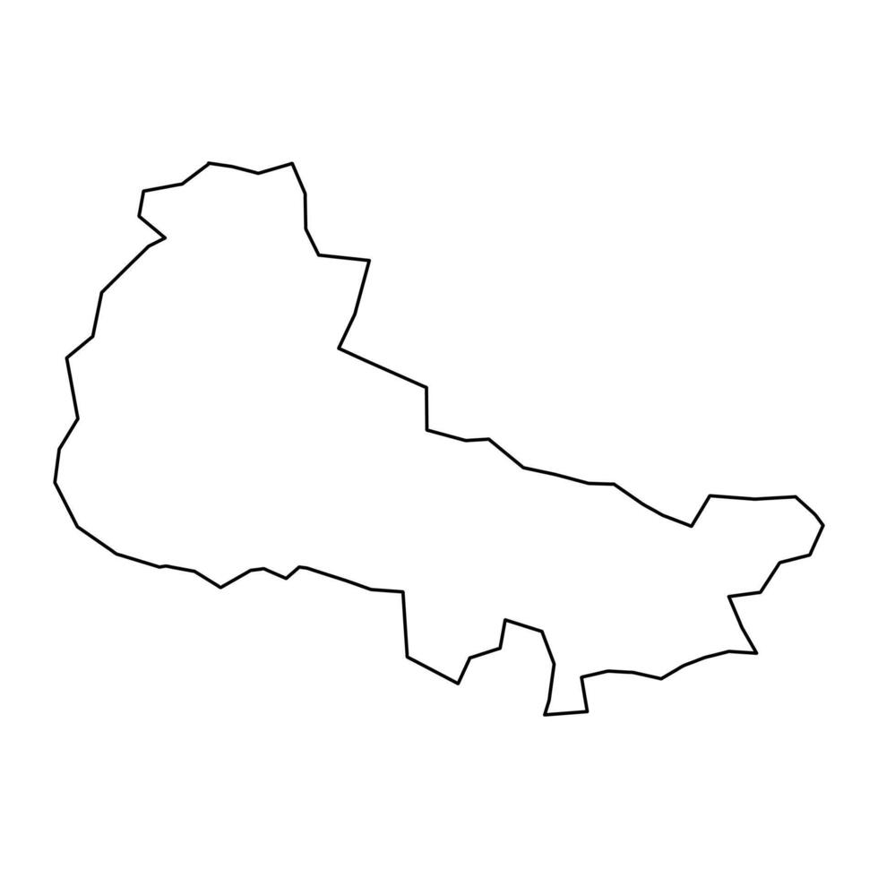 distrito nacional Karte, administrative Aufteilung von dominikanisch Republik. Illustration. vektor