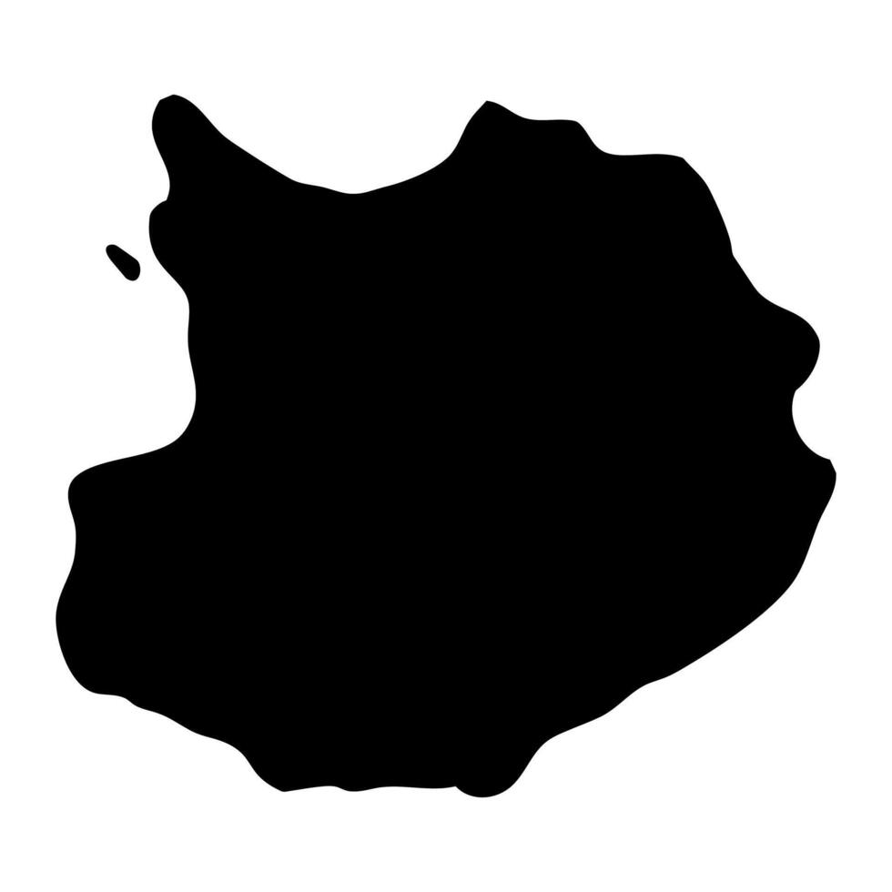 Boa Aussicht Insel Karte, Kap Grün. Illustration. vektor