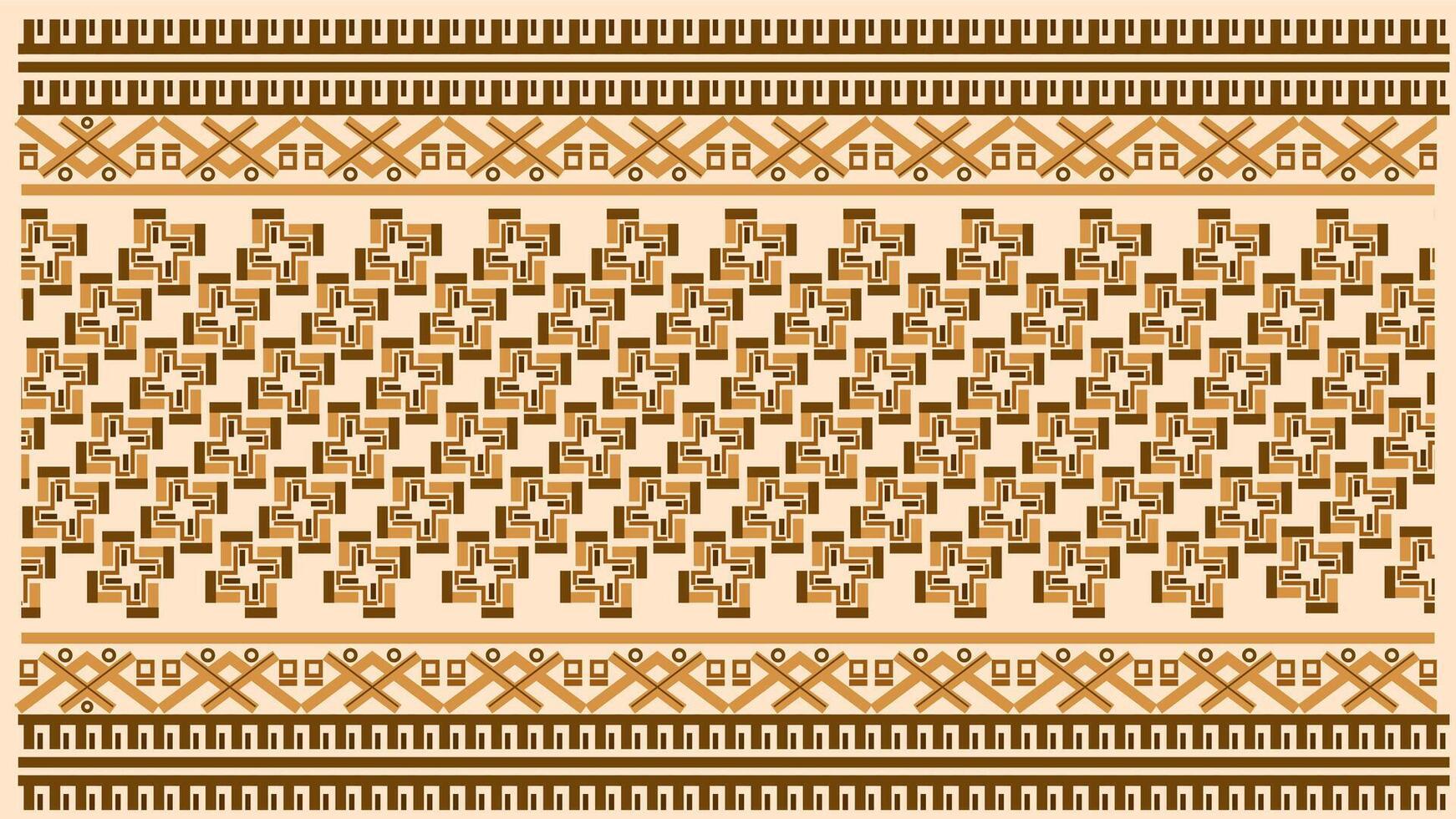 bakgrund etnisk stil färgrik sömlös gräns. stam- dekorativ tejp polynesisk stam- aztec mönster för t skjorta, byxor, tyg, tapet, kort mall, omslag papper, matta, textil, omslag. vektor