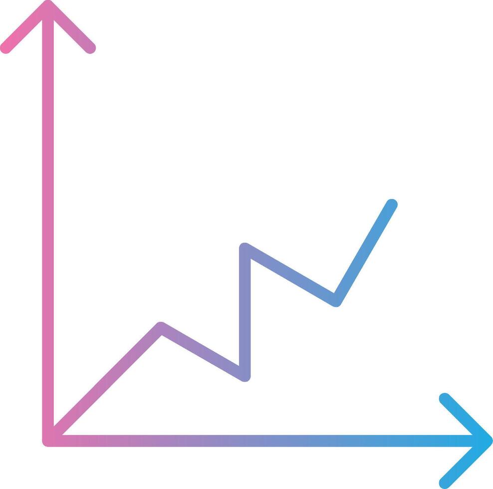 Linie Gradient multi Kreis Graph Linie Gradient Symbol Design vektor