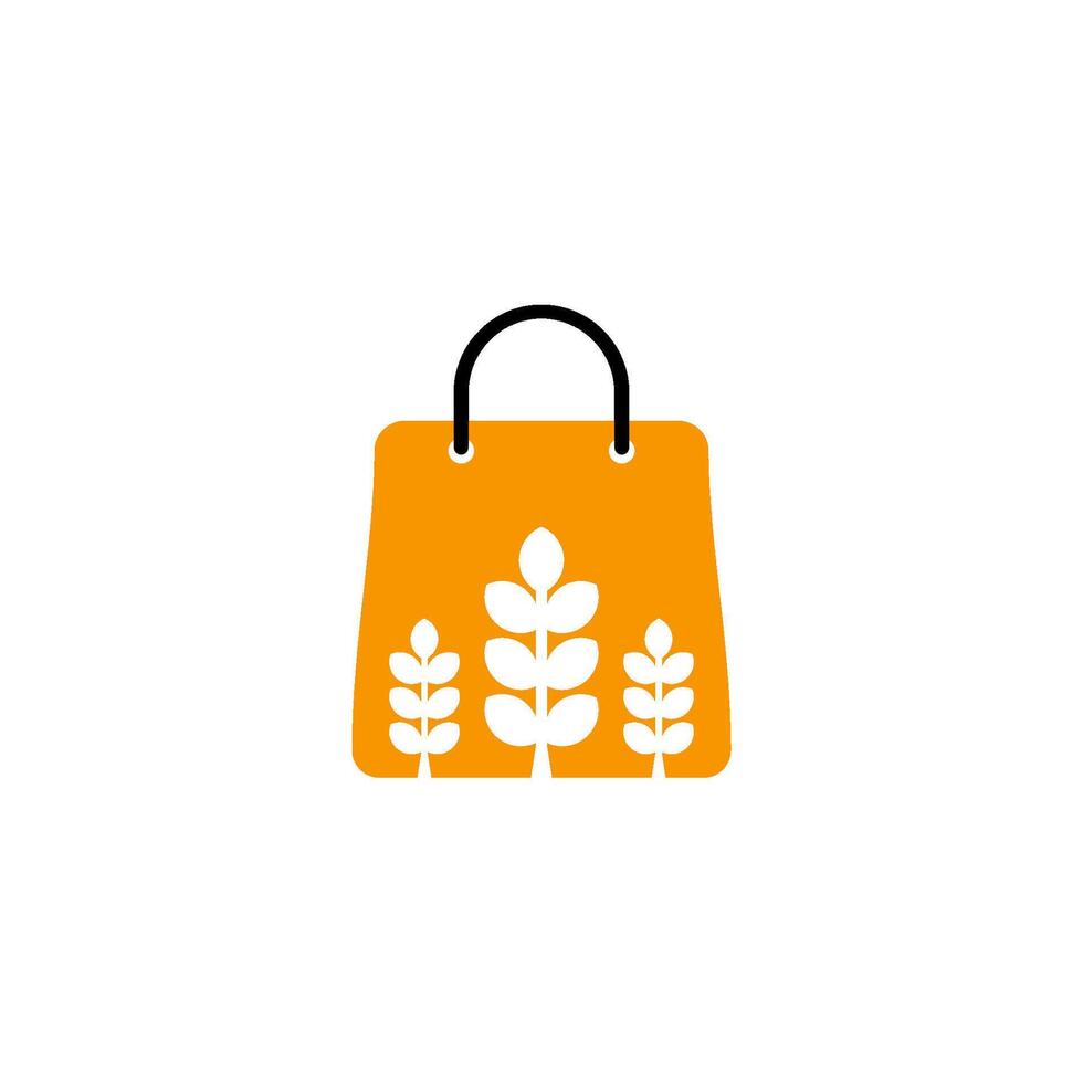 Tasche Einkaufen Logo Design Vorlage Illustration vektor