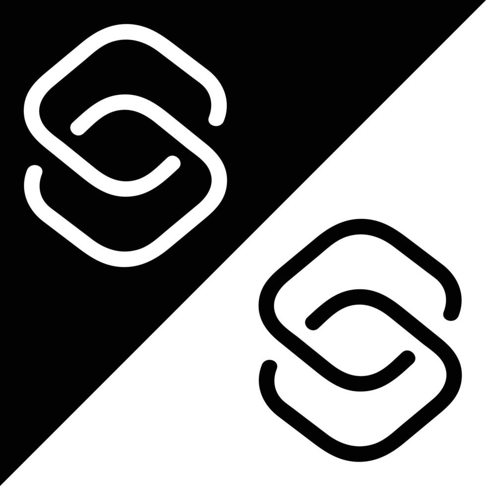 Abkürzung Skript App Symbol, Gliederung Stil, isoliert auf schwarz und Weiß Hintergrund. vektor