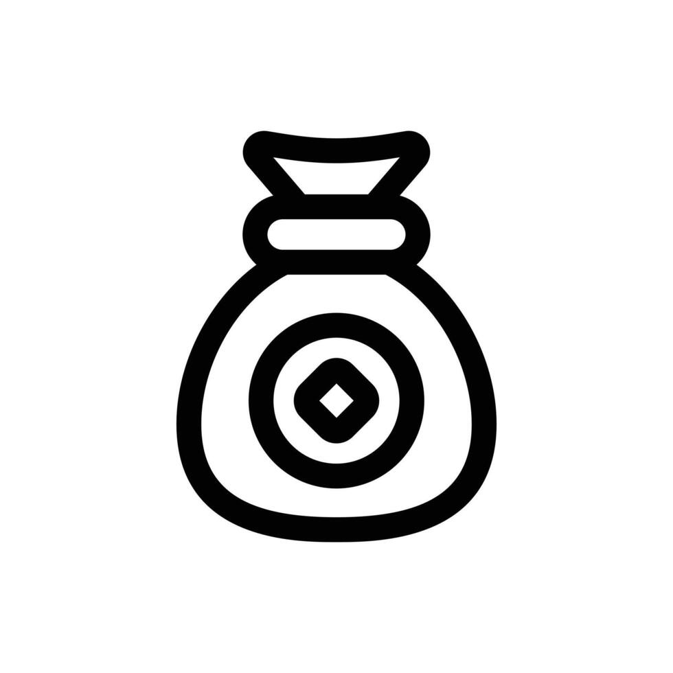 einfach Geld Tasche Symbol. das Symbol können Sein benutzt zum Webseiten, drucken Vorlagen, Präsentation Vorlagen, Illustrationen, usw vektor