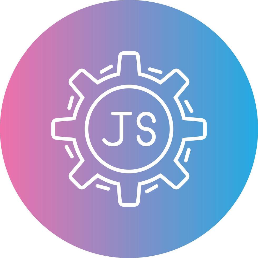 Javascript Linie Gradient Kreis Symbol vektor