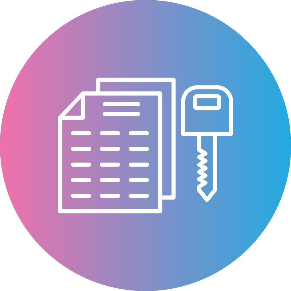 kryptografi kryptografi linje lutning cirkel ikon vektor