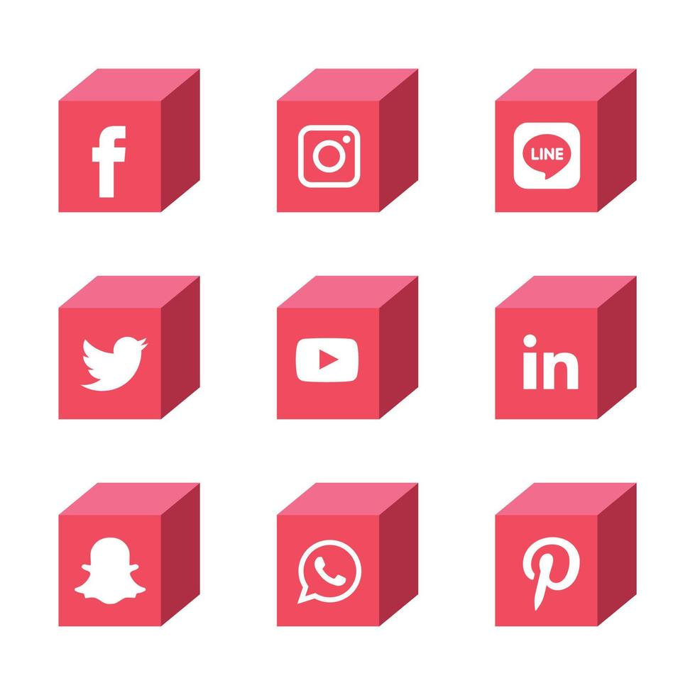 Social Media flache Icons Technologie, Netzwerk. Hintergrund-Gruppe Smiley-Gesicht-Verkauf. teilen, mögen, vektorillustration twitter, youtube, whatsapp, snapchat, facebook, instagram, tick tack, tok vektor