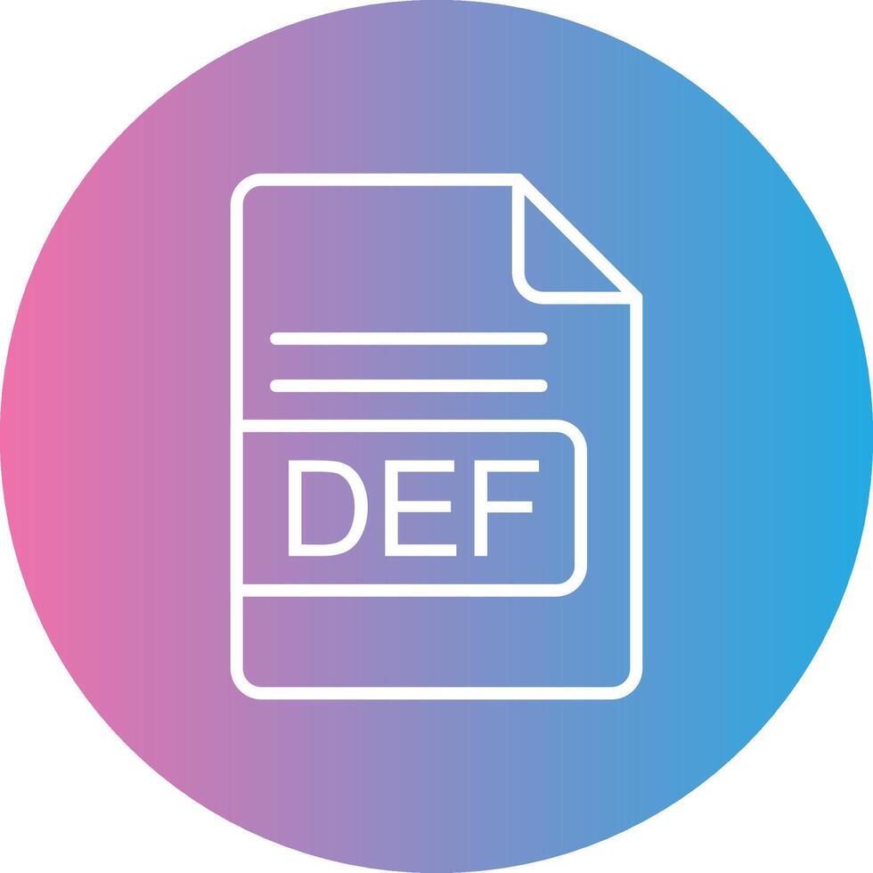 def Datei Format Linie Gradient Kreis Symbol vektor