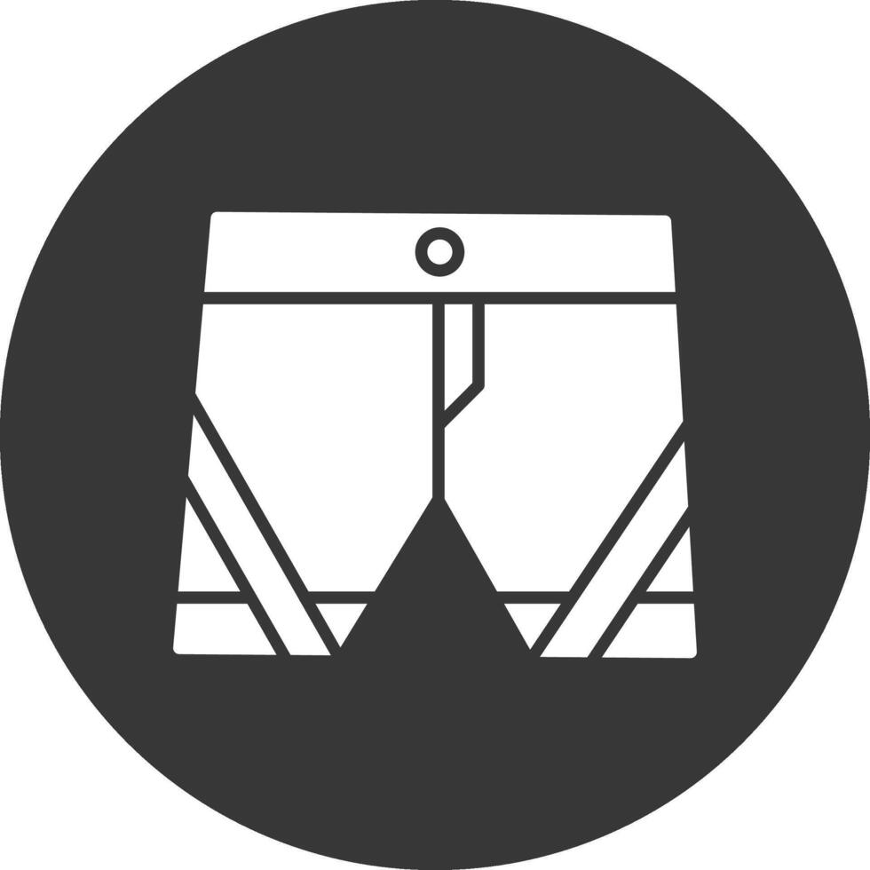 Boxer Glyphe invertiert Symbol vektor