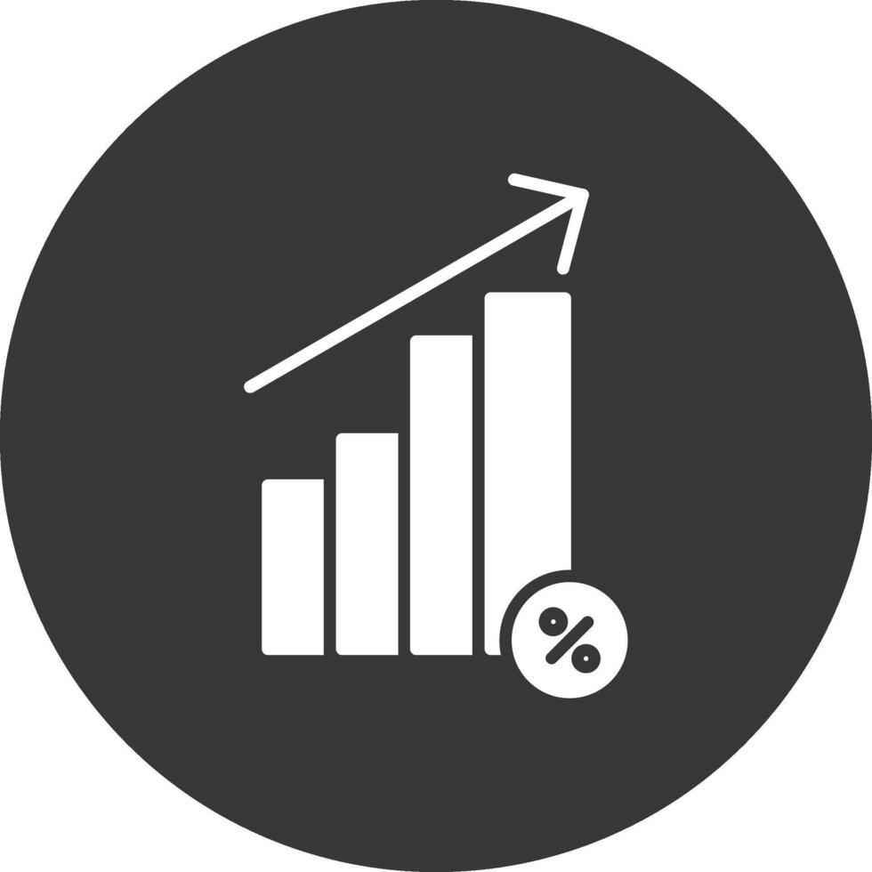 Interesse Bewertung Glyphe invertiert Symbol vektor