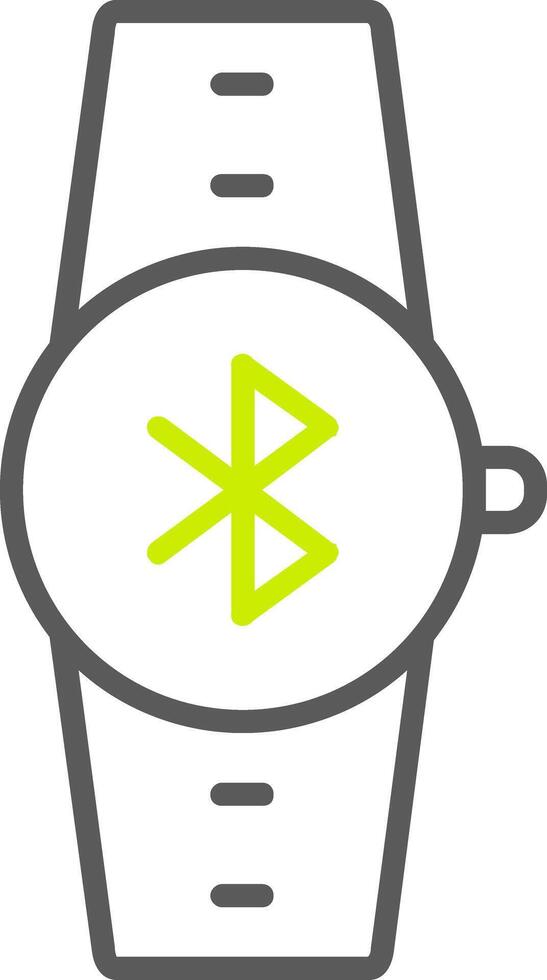 Bluetooth-Linie zweifarbiges Symbol vektor