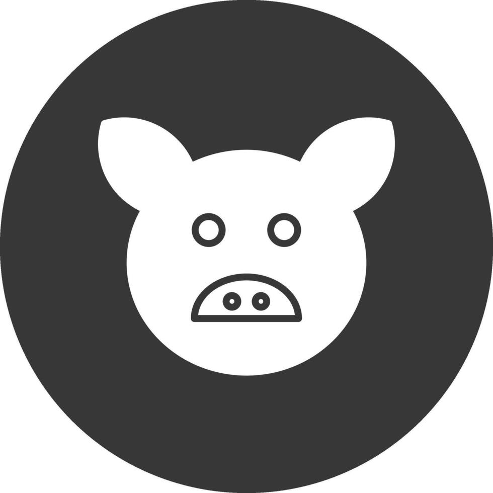gris glyf omvänd ikon vektor