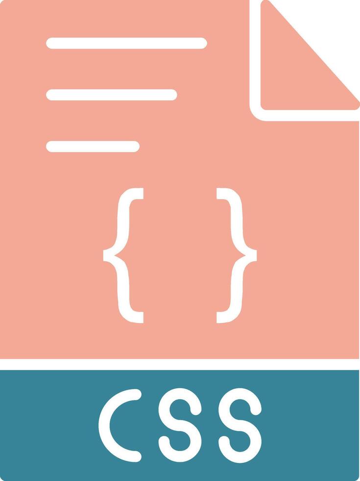 css glyf två Färg ikon vektor