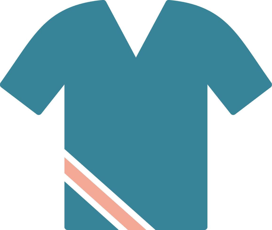 Shirt-Glyphe zweifarbiges Symbol vektor