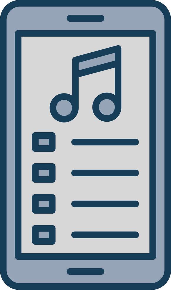 Handy, Mobiltelefon App Linie gefüllt grau Symbol vektor