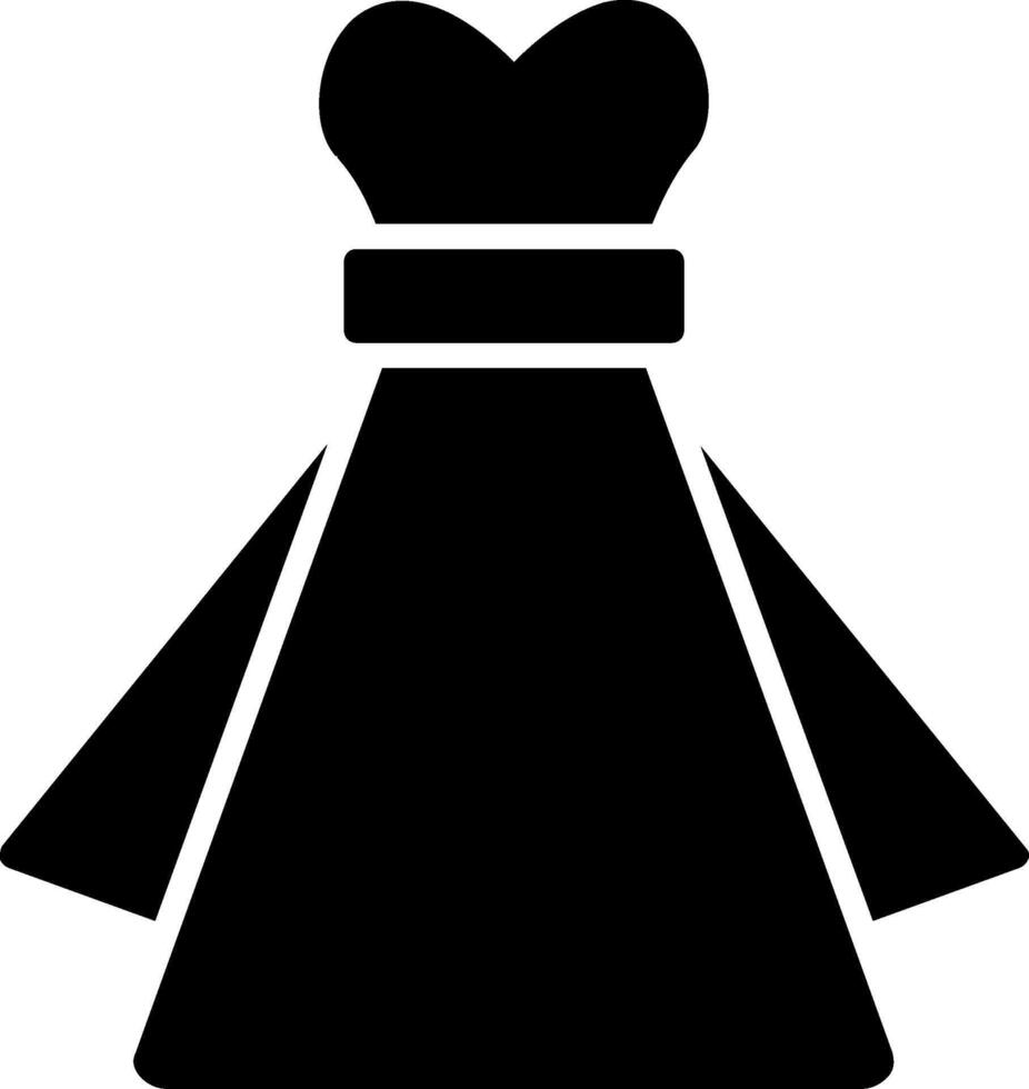 Kleid Glyphe zweifarbiges Symbol vektor