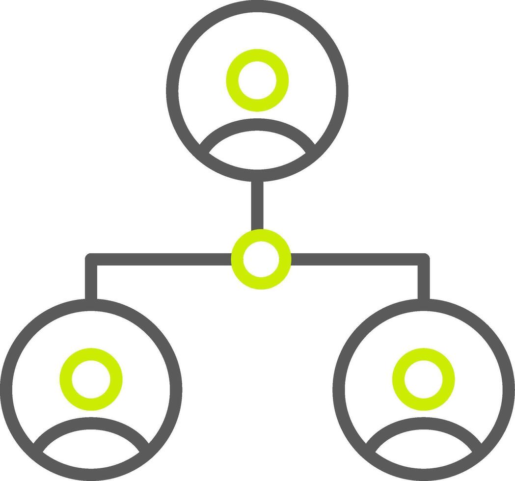 Netzwerkleitung zweifarbiges Symbol vektor