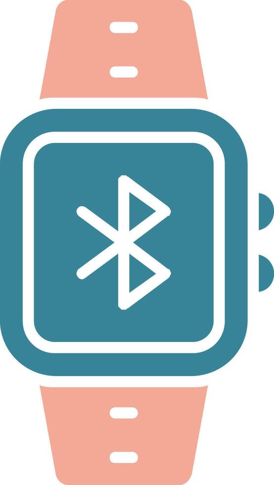 Bluetooth-Glyphe zweifarbiges Symbol vektor
