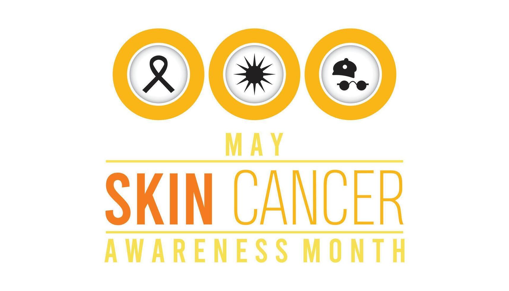 hud cancer förebyggande och medvetenhet månad observerats varje år i Maj. mall för bakgrund, baner, kort, affisch med text inskrift. vektor