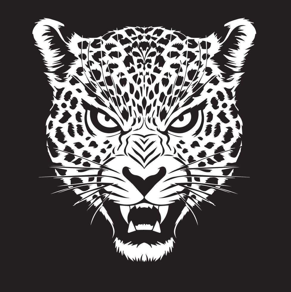djur- tiger linje grafisk illustration konst vektor