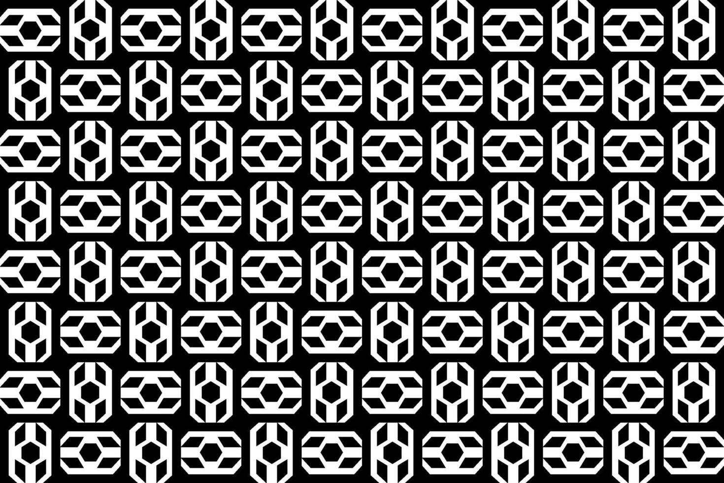 abstrakt nahtlos wiederholen Muster. schwarz und Weiß nahtlos geometrisch Textil- Muster. abstrakt Mosaik Fliese Hintergrund Dekor. vektor