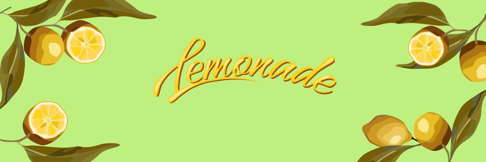 citron grenar. för lemonadetiketten, sommardesign, fräsch design. vektor