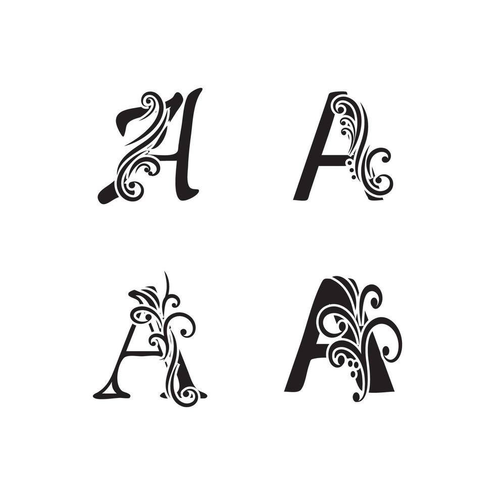 bokstaven en logotyp symbol mall vektor ikondesign