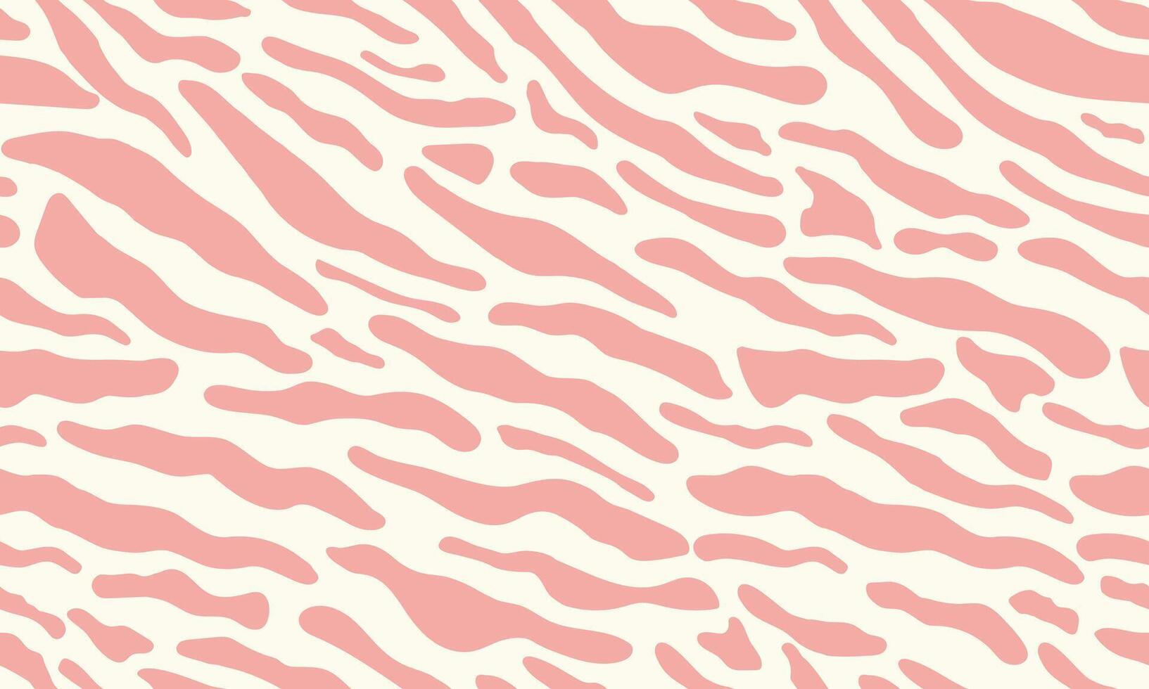 djur- sömlös mönster med tiger Ränder. rosa djur- skriva ut. abstrakt vild mönster med textur. vektor