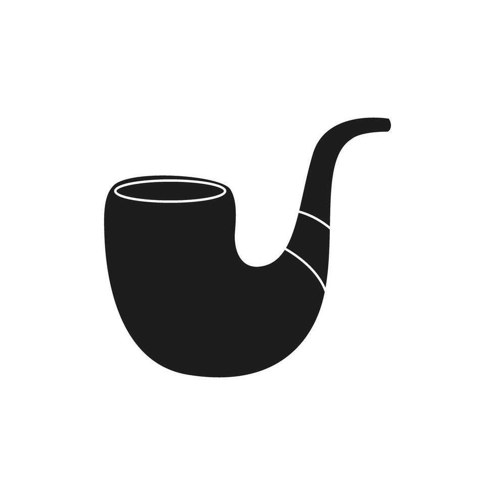 Rauchen Rohr Symbol. Rauchen Illustration unterzeichnen. Tabak Symbol oder Logo. vektor