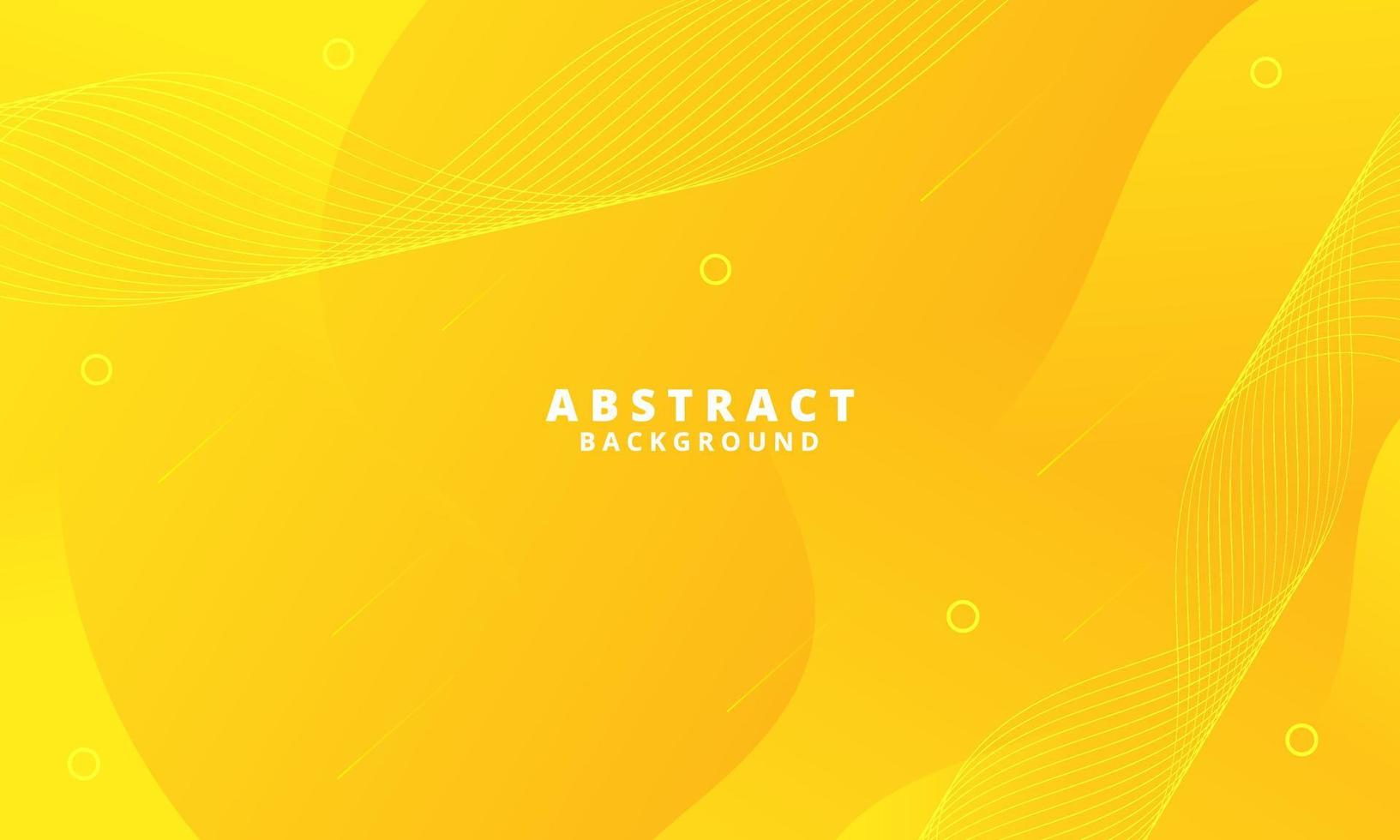 abstrakter gelber flüssiger Wellenhintergrund vektor