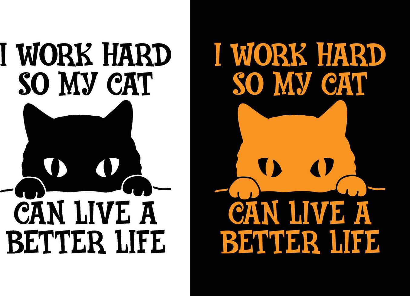 Katzen-T-Shirt-Design vektor