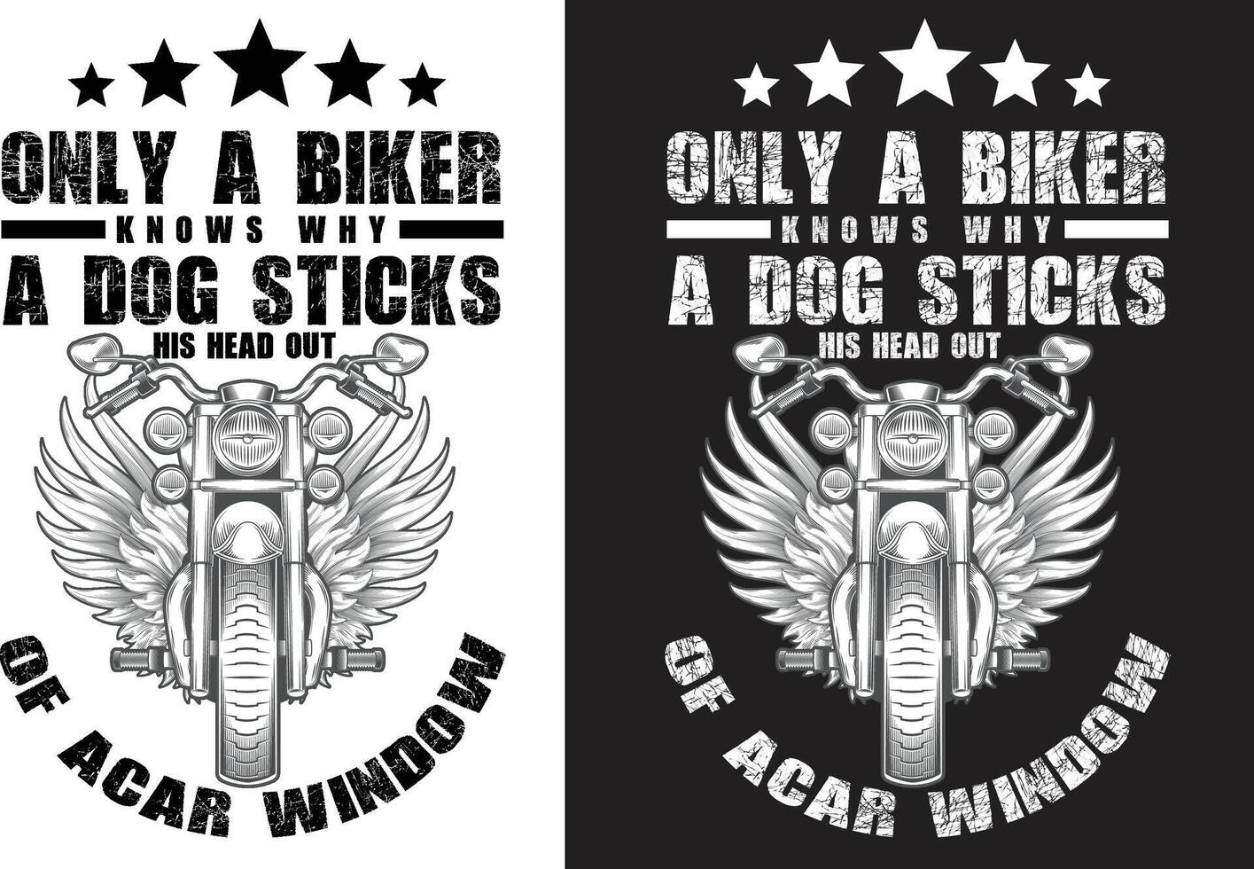 Motorrad-T-Shirt-Design vektor