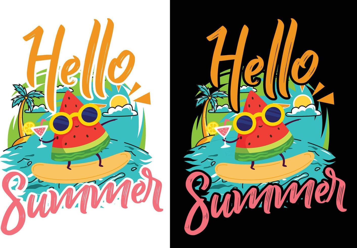 Sommer-T-Shirt-Design vektor